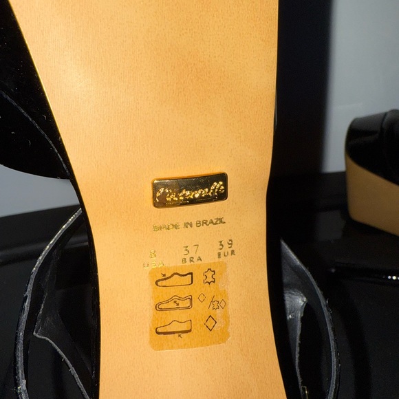 L'INTERVALLE Shiny Black Platform Heels - Picture 6 of 6